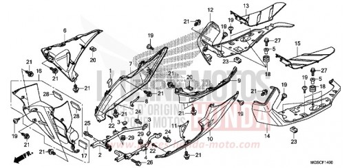 UNDER COWL NC700DD de 2013